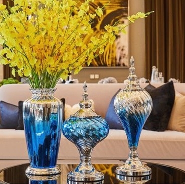 BỘ BÌNH TRANG TRÍ GRADIENT XANH