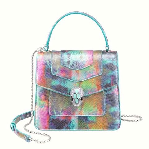 TÚI Bvlgari Women Serpenti Forever Crossbody Bag in Karung Leather