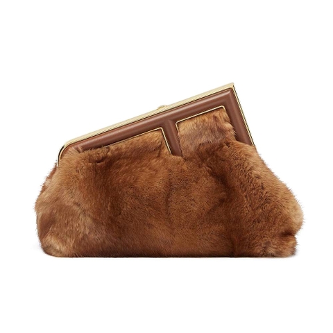 TÚI Fendi Women First Small Brown Mink Bag