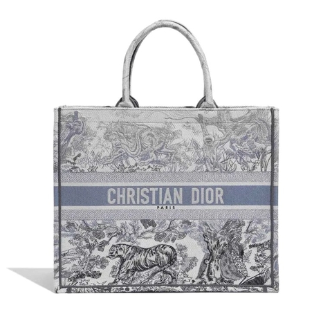 TÚI DIOR Book Tote Large Canvas Blue