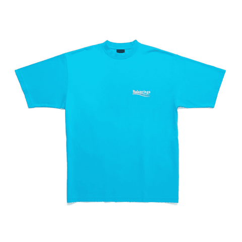 ÁO BALENCIAGA T SHIRT MÀU XANH UNISEX