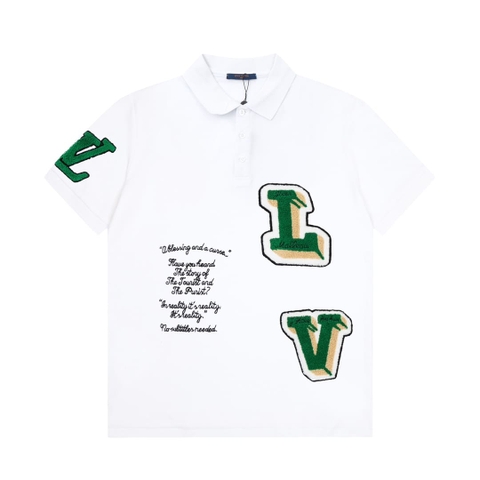 ÁO LOUIS VUITTON POLO SHIRT MÀU TRẮNG UNISEX