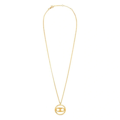 DÂY Celine Women Maillon Triomphe Bold Necklace in Brass with Gold Finish