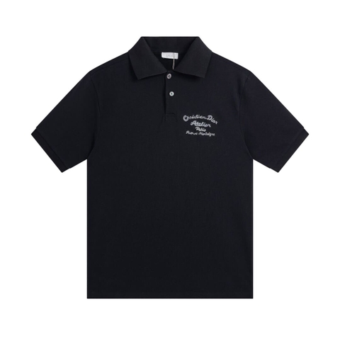 ÁO DIOR POLO SHIRT MÀU ĐEN UNISEX