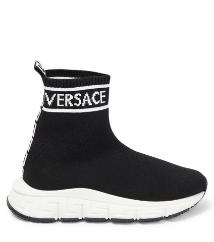 GIÀY VERSACE KIDS Logo sock sneakers