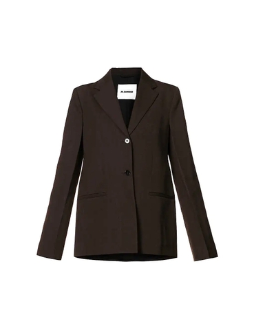 ÁO JIL SANDER Single-breasted notch-lapel crepe blazer