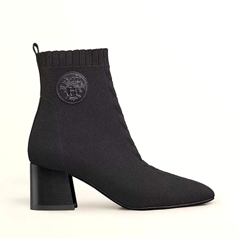 Giày Hermes Women Volver 60 Ankle Boot in 7cm Heel Height-Black