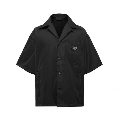 ÁO PRADA SHIRT RE-NYLON MÀU ĐEN UNISEX