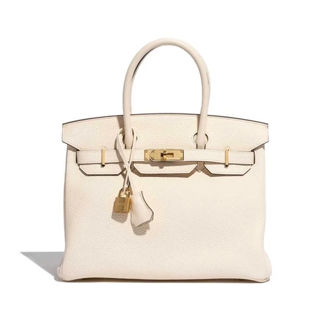 TÚI Hermès Birkin 30 Taurillon Clemence Nata Gold Buckle khóa vàng