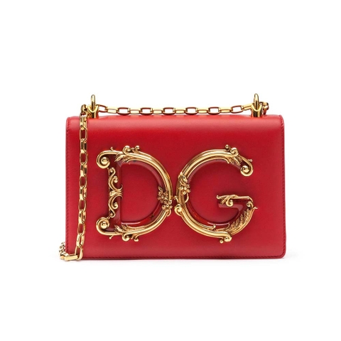 TÚI Dolce Gabbana D&G Women DG Girls Shoulder Bag Nappa Leather-Red