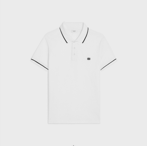 ÁO CELINE POLO SHIRT MÀU TRẮNG UNISEX