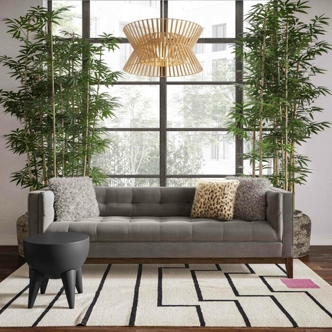 SOFA NỈ CHÂN GỖ TỰ NHIÊN TORINO