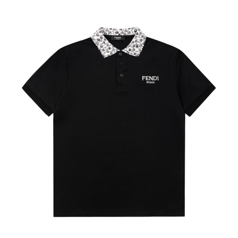 ÁO FENDI POLO SHIRT MÀU ĐEN UNISEX