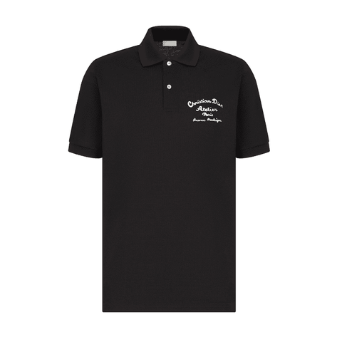 ÁO DIOR POLO SHIRT MÀU ĐEN UNISEX