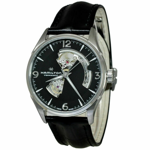 Hamilton Jazzmaster Open Heart Black Dial Automatic Mens H32705731