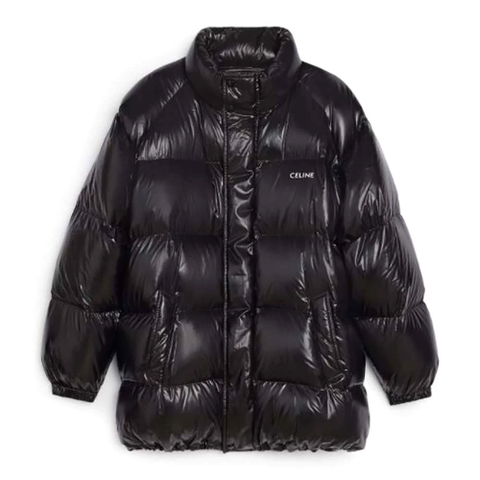 ÁO Celine Women Parka in Lightweight Nylon-Black