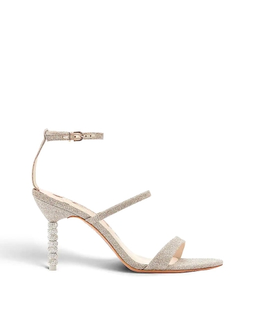 GIÀY SOPHIA WEBSTER Rosalind crystal-embellished glitter heeled sandals