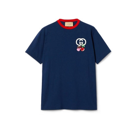 ÁO GUCCI GG T SHIRT MÀU XANH ĐẬM UNISEX