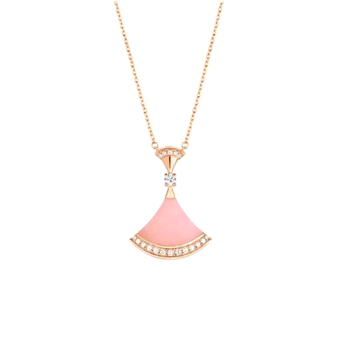 Vòng cổ BVLGARI DIVAS’ DREAM Necklace in 18 KT Sakura vàng hồng 18K