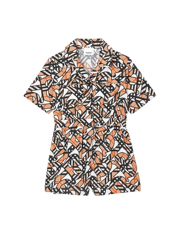 ÁO MOSCHINO Mini Bear logo-print stretch-cotton-jersey dress 4-14 years