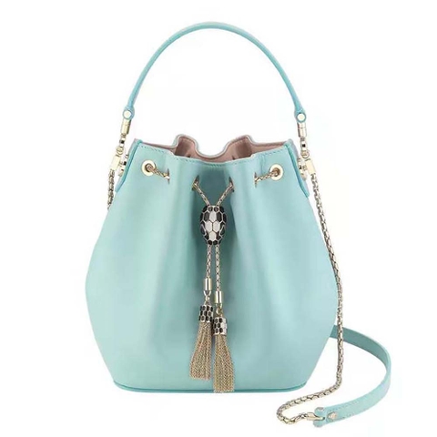 TÚI Bvlgari Women Serpenti Forever Bucket Bag-Aqua