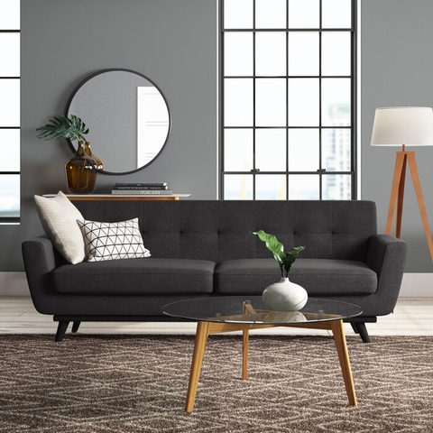 SOFA NỈ CHÂN GỖ Dexter Sofa
