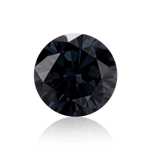 KIM CƯƠNG Round Hearts and Arrows Cut Natural Black Loose Moissanite Stone