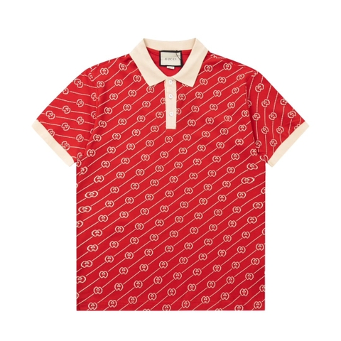 ÁO GUCCI POLO SHIRT MÀU ĐỎ UNISEX
