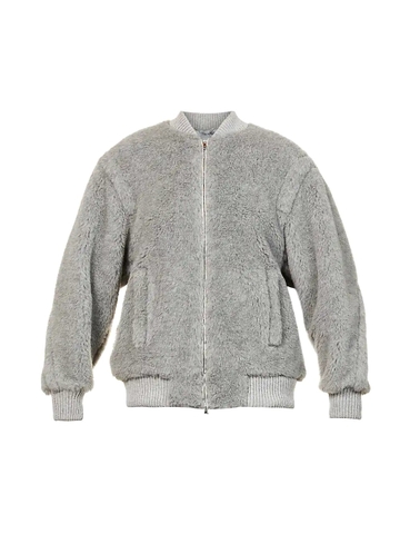 ÁO MAX MARA Terry round-neck wool-blend jacket