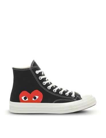 GIÀY COMME DES GARCONS Comme des Garçons PLAY x Converse canvas high-top trainers