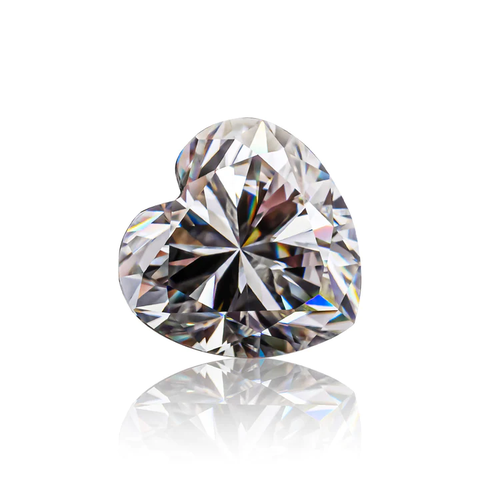 KIM CƯƠNG Heart Cut Natural White Loose Moissanite Stone