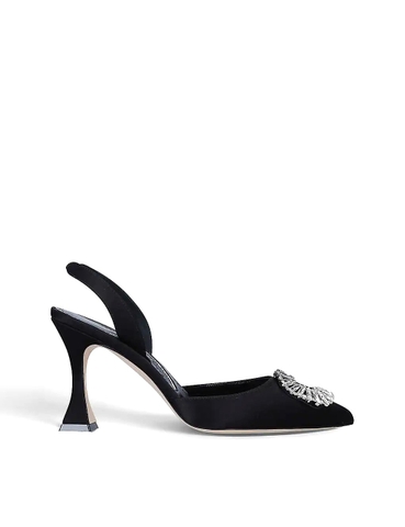 GIÀY MANOLO BLAHNIK Prietasli satin slingback mules