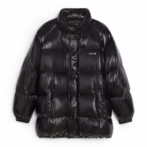 ÁO Celine Women Parka in Lightweight Nylon-Black