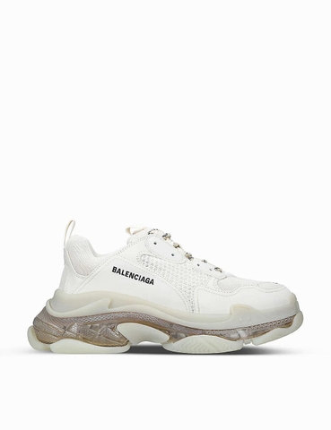 GIÀY BALENCIAGA Men's Triple S Clear Sole faux-leather and mesh trainers