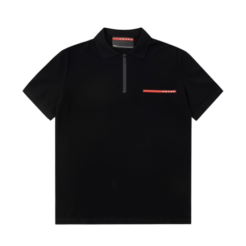ÁO PRADA POLO SHIRT MÀU ĐEN UNISEX