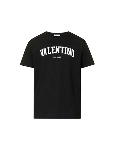 ÁO VALENTINO College logo-print cotton-jersey T-shirt