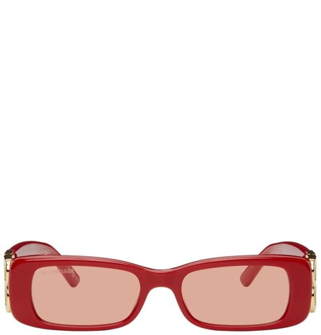 Kính Balenciaga Dynasty Rectangle 'Red'