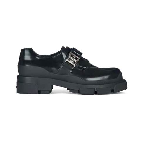 GIÀY GIVENCHY Terra Derbies in Leather-Black