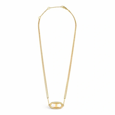 DÂY Celine Women Maillon Triomphe Necklace in Gold Brass