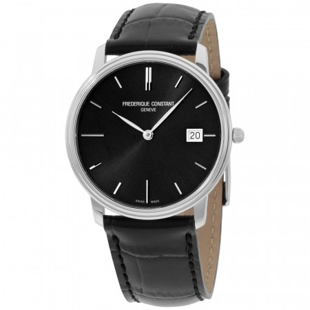 Frederique Constant Slim Line Black Sunray Mens FC-220NG4S6