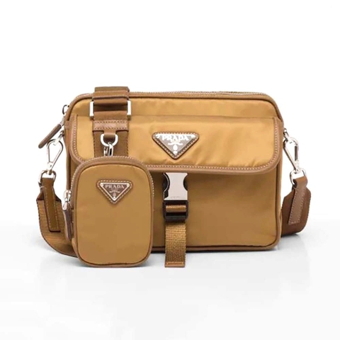 TÚI Prada Re-Nylon and Saffiano Leather Shoulder Bag