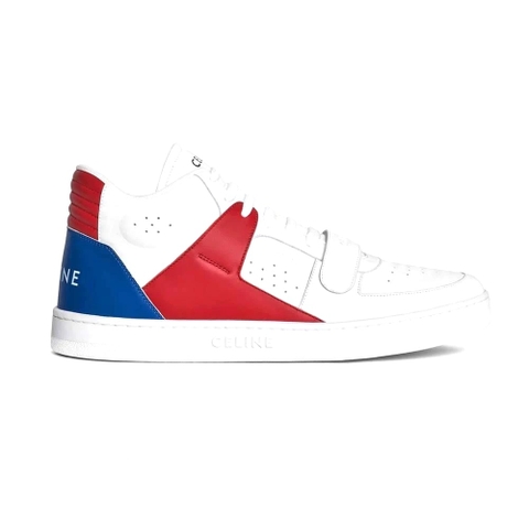 GIÀY CELINE Mid Sneaker with Scratch in Calfskin-Red