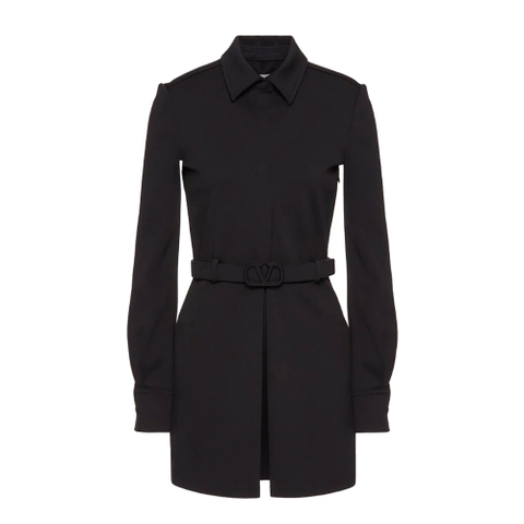 ÁO Valentino Women Short Dress in Compact Interlock Jersey