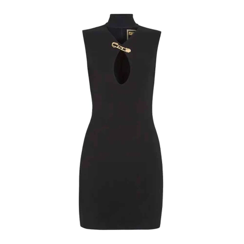 Váy Fendi Fendace Dress in Black Cady