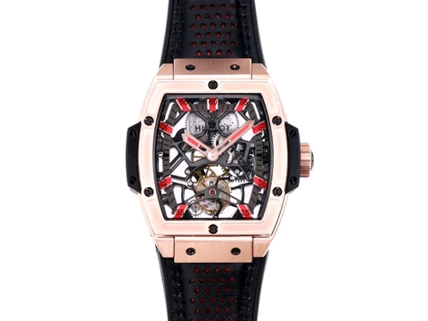 ĐỒNG HỒ HUBLOT MASTERPIECE Series Tonneau Tourbillon Ruby Gold