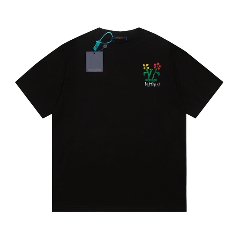 ÁO LOUIS VUITTON T SHIRT MÀU ĐEN UNISEX