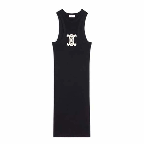 Váy Celine Silk Athletic Dress with Underwire-Black