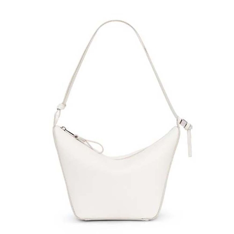 TÚI LOEWE Mini Hammock Hobo bằng da bê màu trắng