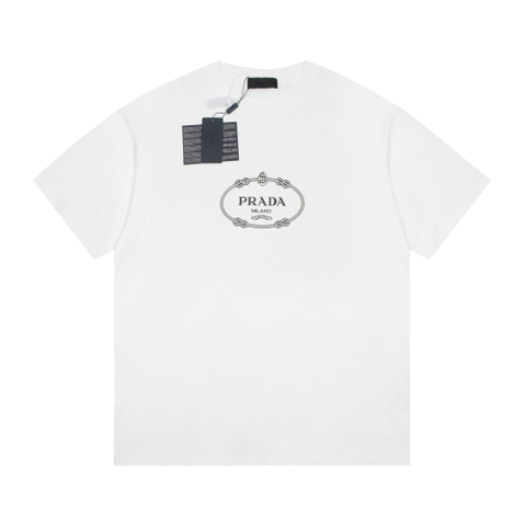 ÁO PRADA T SHIRT MÀU TRẮNG UNISEX