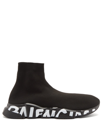 GIÀY BALENCIAGA Speed graffiti-logo sock trainers